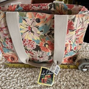 La Cabana - Macys Floral Canvas Tote Bag - Multicolor